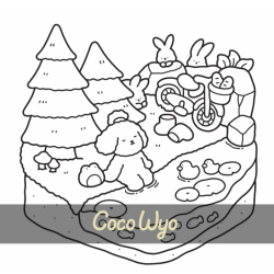 COLORIAGE COSY COLO MON PETIT MONDE COSY COCO WYO