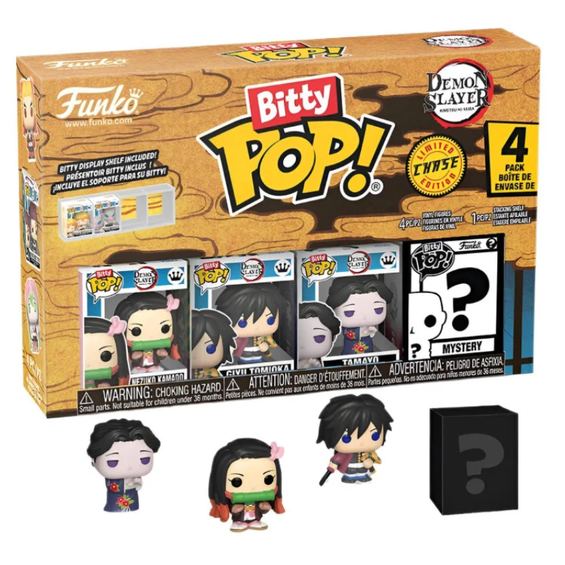 Pack de 4 Bitty Pop Nezuko - Demon Slayer  Series 2