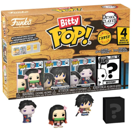 Pack de 4 Bitty Pop Nezuko - Demon Slayer  Series 2
