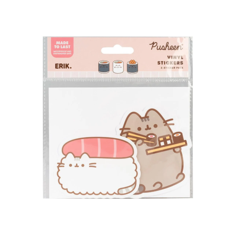 Autocollants en vinyle Sushi Roll Pusheen
