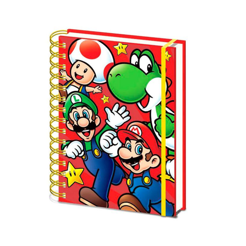 Cahier à spirale A5 Wiro Run Super Mario