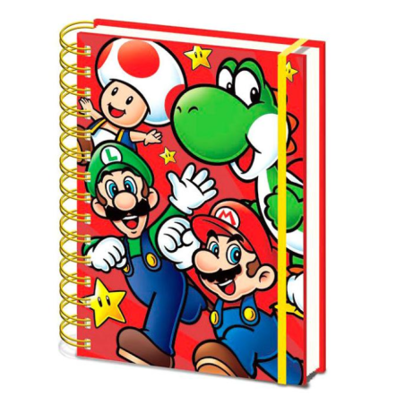 Cahier à spirale A5 Wiro Run Super Mario
