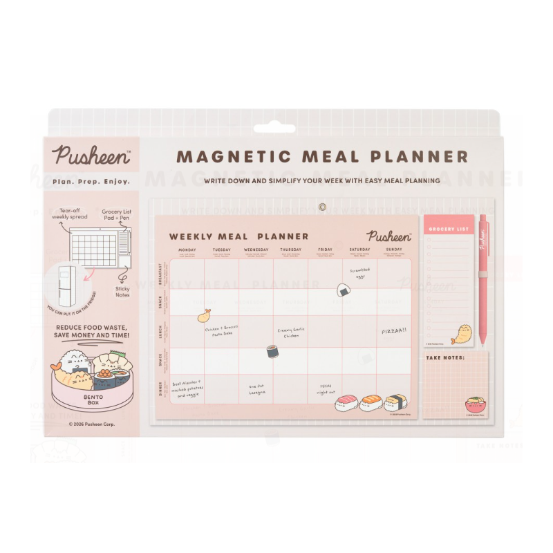 PLANIFICATEUR DE REPAS MAGNÉTIQUE PUSHEEN