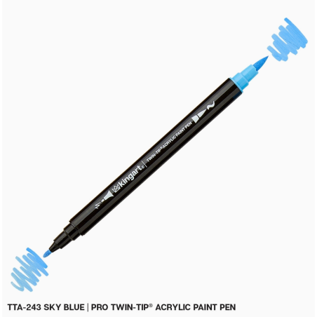 FEUTRES DOUBLES POINTES TWIN TIP ACRYLIQUE KINGART