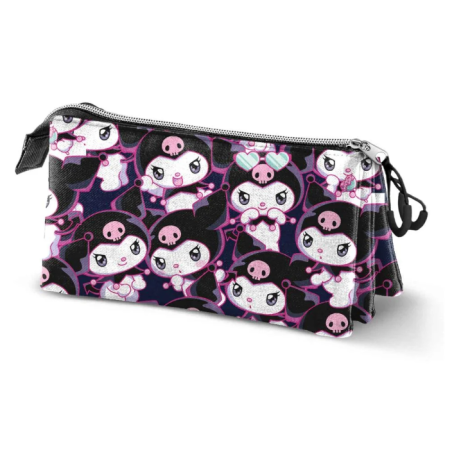 Trousse Triple Kuromi Hello Kitty