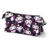 Trousse Triple Kuromi Hello Kitty