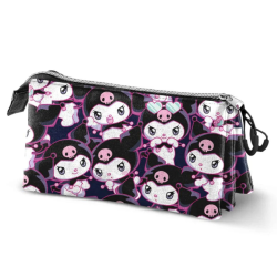 Trousse Triple Kuromi Hello Kitty