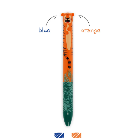 Stylo à Bille à Deux Couleurs Tigre Click&Clack LEGAMI