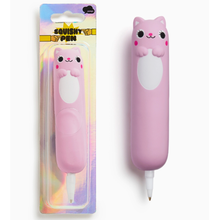 STYLO SQUISHY CHAT ROSE KAWAII
