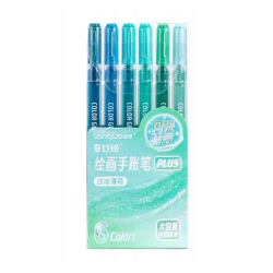 Pack de 6 stylos gel à...