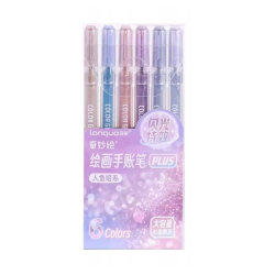 Pack de 6 stylos gel à...