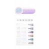 Pack de 6 stylos gel à paillettes Pastel clair Languo P600-49