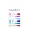 Pack de 6 stylos gel à paillettes Illusionary Languo P600-26