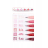 Pack de 6 stylos gel à paillettes Roses Languo P600-27