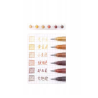 Pack de 6 stylos gel à paillettes Marron Languo P600-48