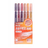 Pack de 6 stylos gel à paillettes Marron Languo P600-48
