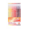 Stylos gel x 9 à pointe fine Reddish Yellow Languo