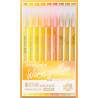 Stylos gel x 9 à pointe fine Warm Yellow Languo