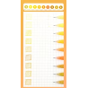 Stylos gel x 9 à pointe fine Warm Yellow Languo