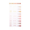 Stylos gel x 9 à pointe fine Couleurs Skin Languo
