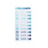 Stylos gel x 9 à pointe fine Bleue Languo