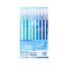 Stylos gel x 9 à pointe fine Bleue Languo