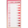 Stylos gel x 9 à pointe fine Nuance Rouge Languo