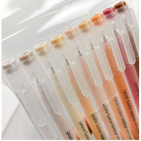 Stylos gel x 9 à pointe fine Nuance Peau Languo