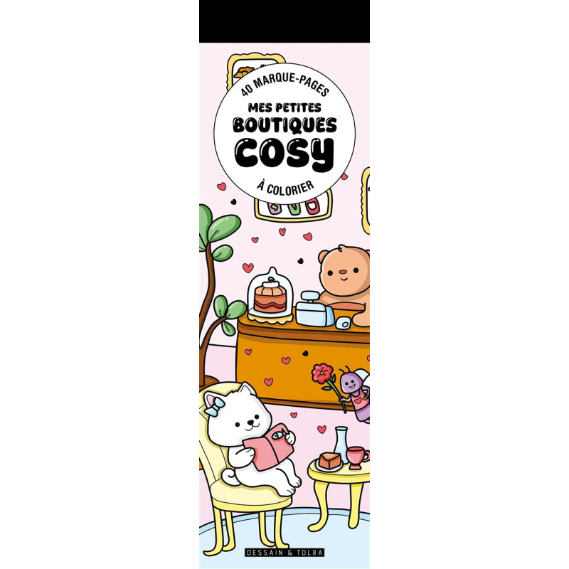 40 Marque-Pages Mes petites boutiques Cosy coloriage