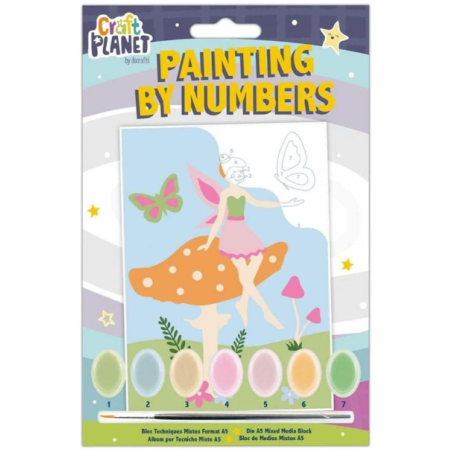 Kit de peinture aux numéros mini champignon et papillon fée