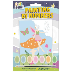 Kit de peinture aux numéros mini champignon et papillon fée