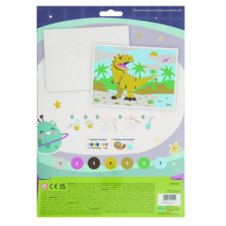 Peinture par numéros Dinosaure  Craft Planet