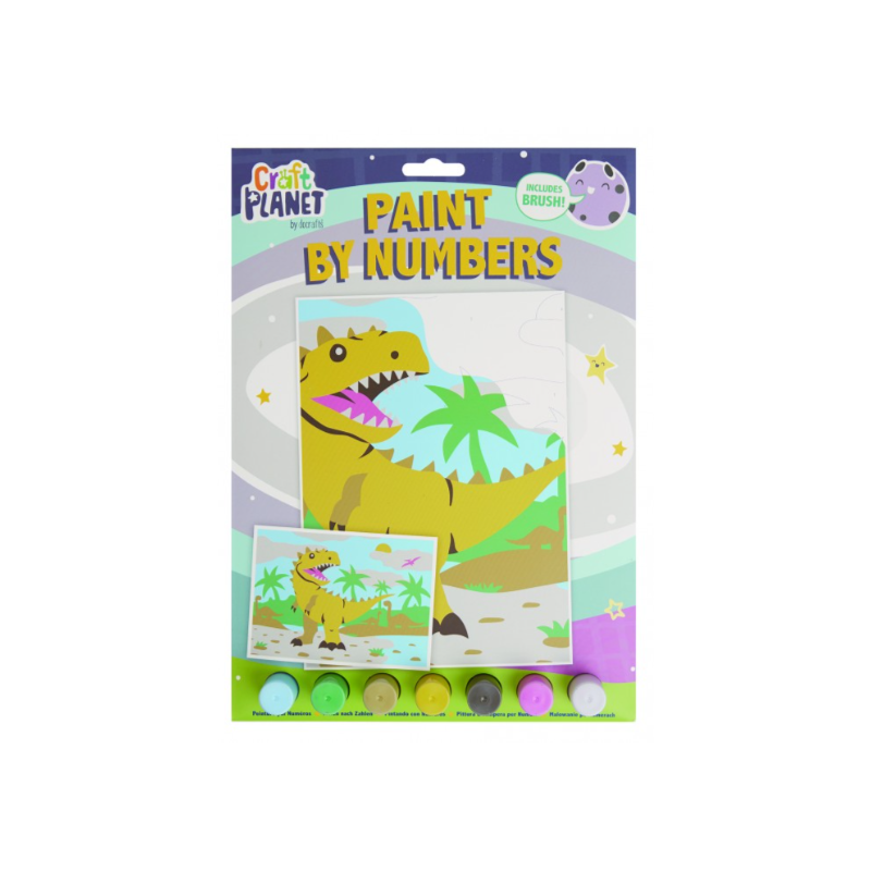 Peinture par numéros Dinosaure  Craft Planet