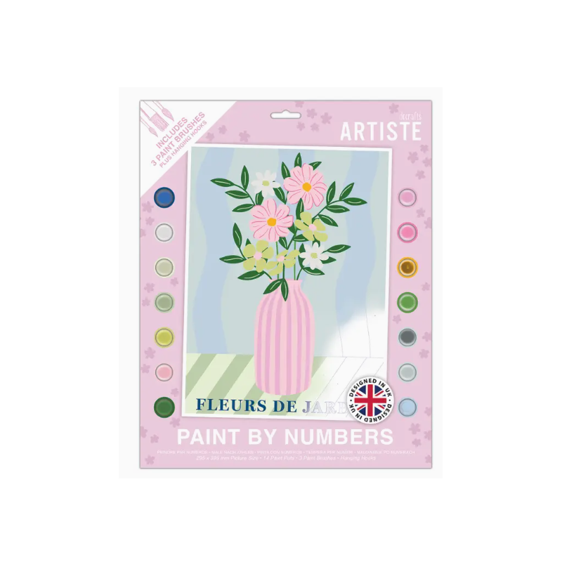 Peinture aux numéros  Vase de fleurs