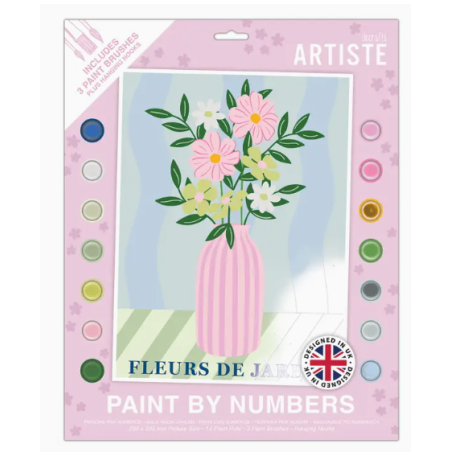 Peinture aux numéros  Vase de fleurs
