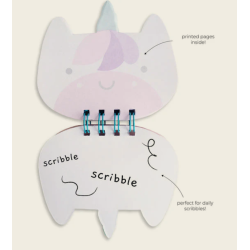 Carnet Spirale A6 Licorne kawaii