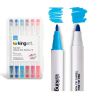 SET DE 12 Feutres à eau DOUBLE POINTES  Kingart