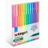 Stylo Gel 12 Pastel Couleurs Kingart