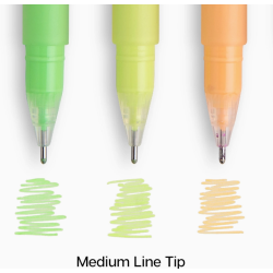 Stylo Gel 12 Pastel Couleurs Kingart