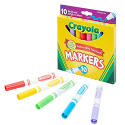 Feutres à pointe large Crayola Couleurs Vives