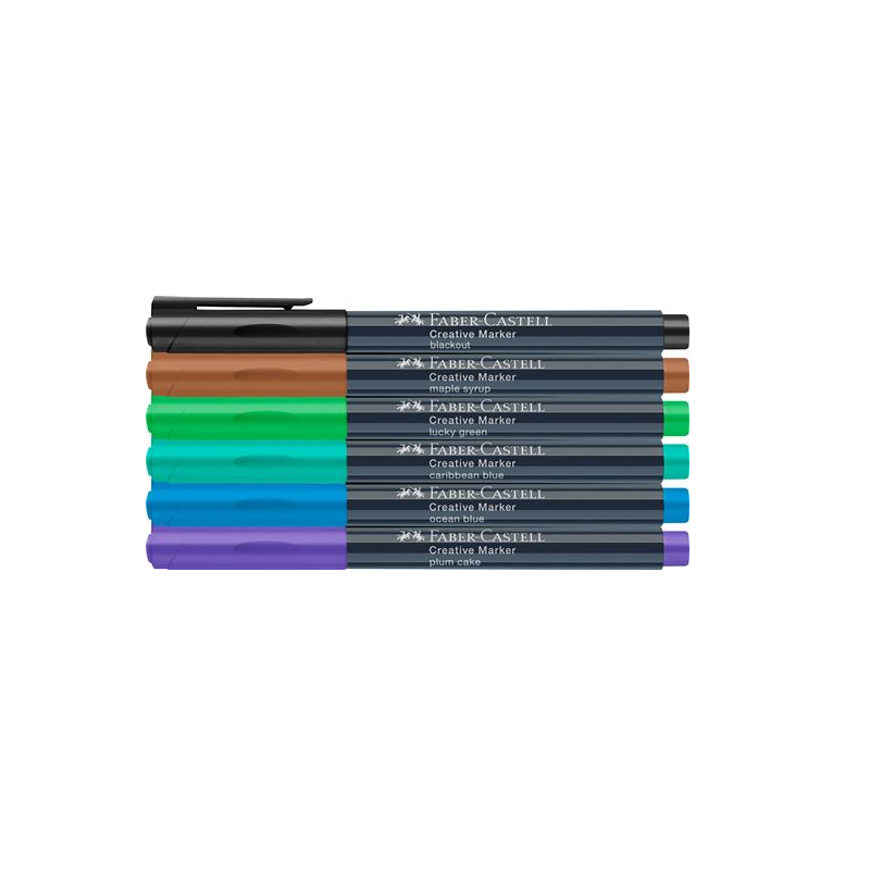 Set de 6 Feutres à eau Faber-Castell Forêt