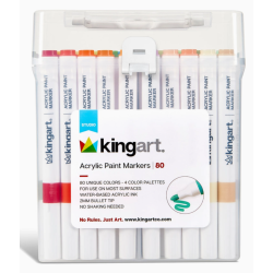 SET DE 80 Feutres Acryliques  Kingart