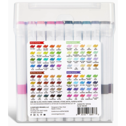 SET DE 80 Feutres Acryliques  Kingart