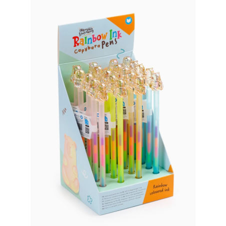 Blind Box Stylo Capybara Encre Arc En Ciel