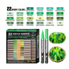 SET DE 22 PACKS ACRYLIQUE POINTE FINE VERT 07MM