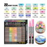 SET DE 22 PACKS ACRYLIQUE POINTE FINE MACARONS 07MM