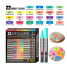 SET DE 22 PACKS ACRYLIQUE POINTE FINE DOPAMINE 07MM