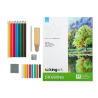 Kit de dessin et d'esquisse professionnel KINGART 25 pièces avec bloc à dessin