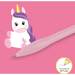 Stylo à Bille Lumineux LICORNE Writing is Magic LEGAMI