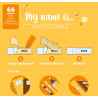 Étiquettes Adhésives avec Film Protecteur My Name Is... Teddy Bear LEGAMI